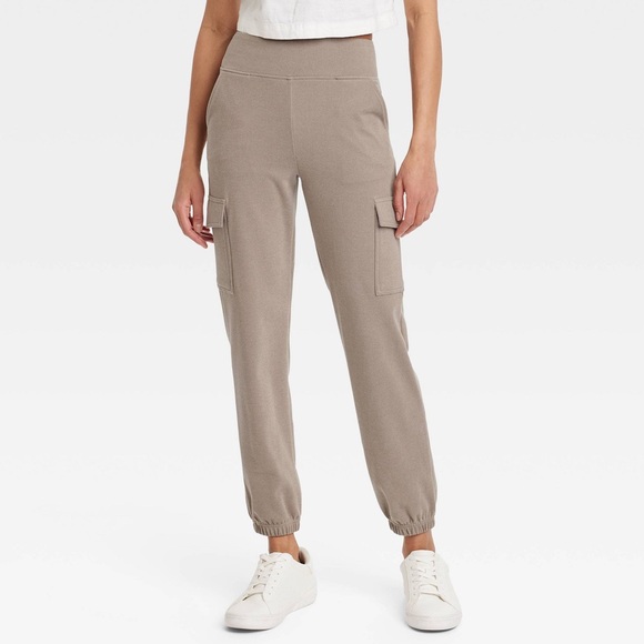 Pants - Soft Mid-rise Cargo Jogger Pants